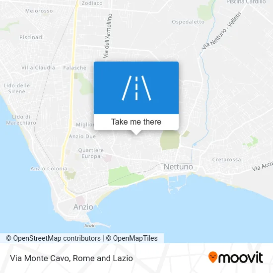 Mount Cavo Street map