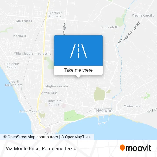 Monte Erice Street map