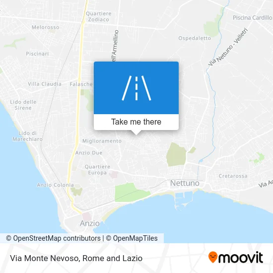 Monte Nevoso Street map