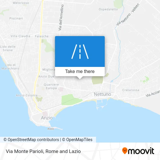 Monte Parioli Street map