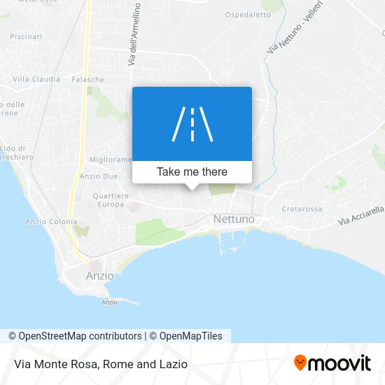 Monte Rosa Street map