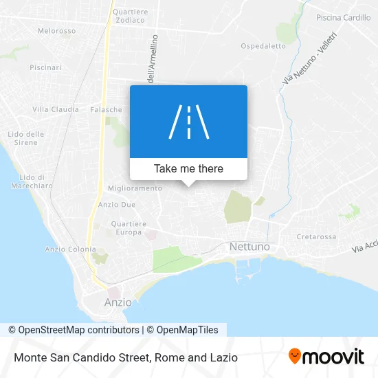 Monte San Candido Street map