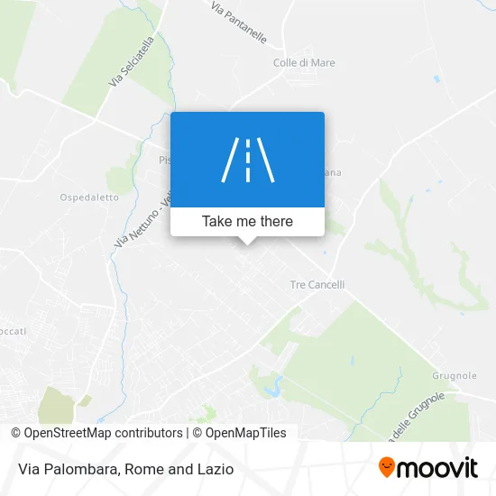 Palombara Street map