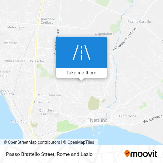 Passo Brattello Street map