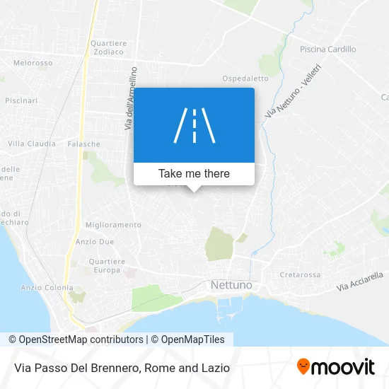 Brenner Pass Street map
