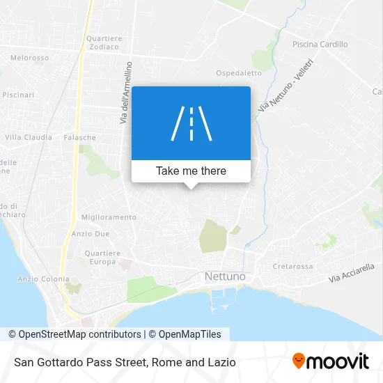 San Gottardo Pass Street map