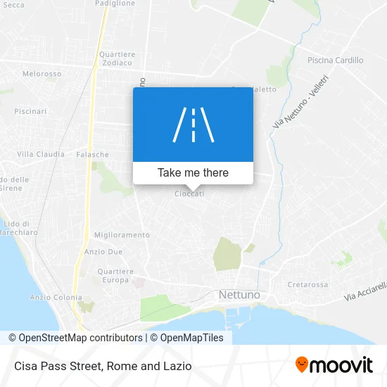 Cisa Pass Street map