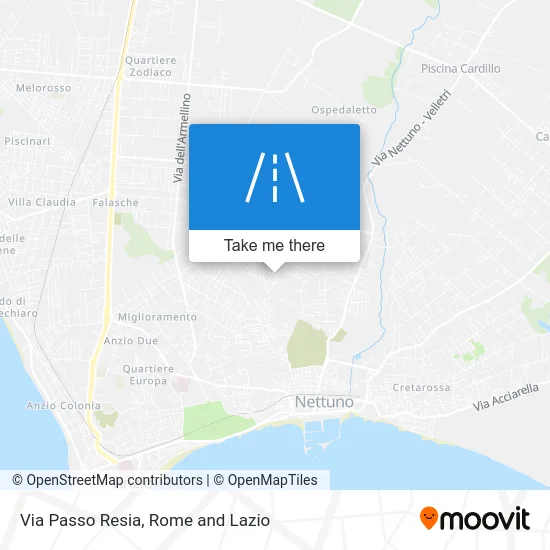 Resia Pass Street map