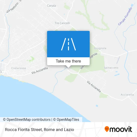 Rocca Fiorita Street map