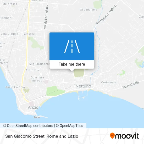San Giacomo Street map