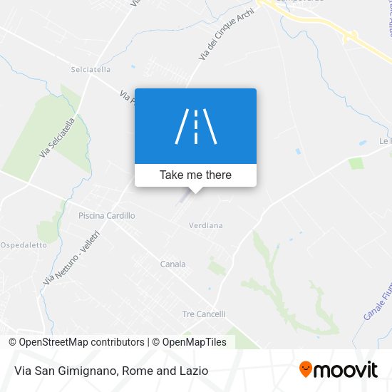 Via San Gimignano map