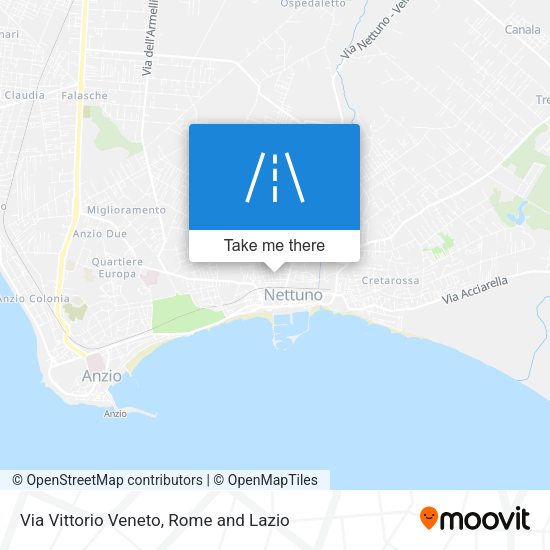 Via Vittorio Veneto map