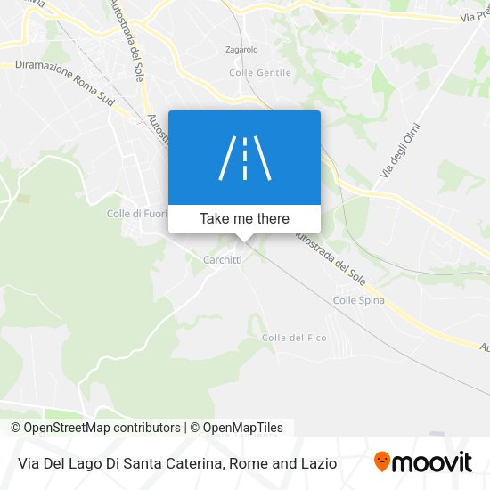 Via Del Lago Di Santa Caterina map