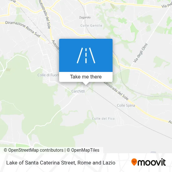 Lake of Santa Caterina Street map
