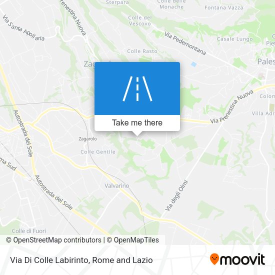 Via Di Colle Labirinto map