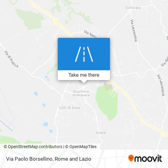 Via Paolo Borsellino map