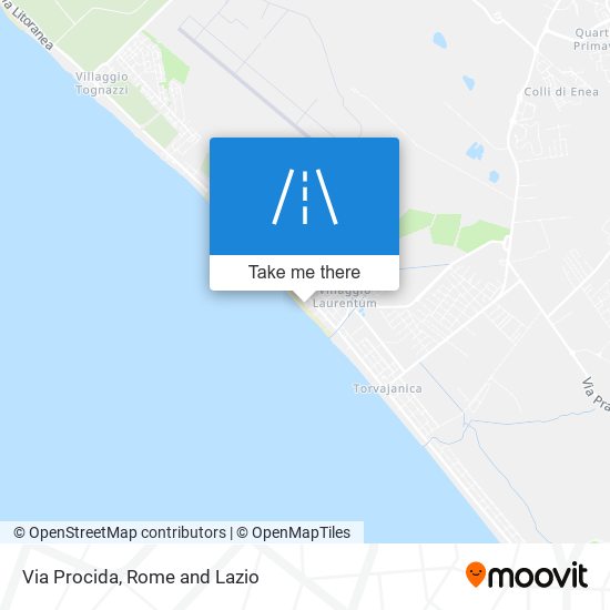 Via Procida map