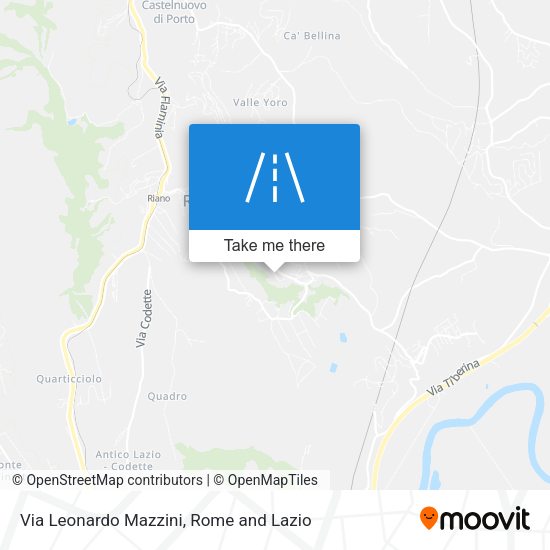 Via Leonardo Mazzini map