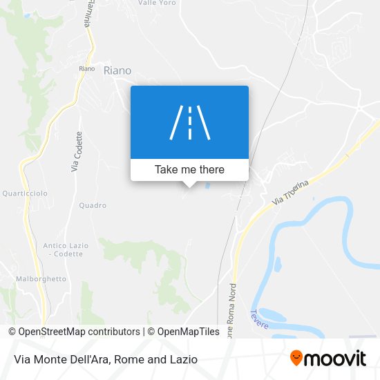 Via Monte Dell'Ara map