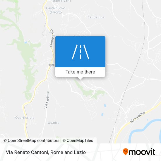 Via Renato Cantoni map