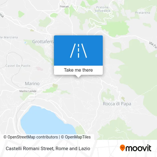 Castelli Romani Street map
