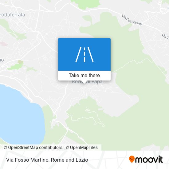 Via Fosso Martino map