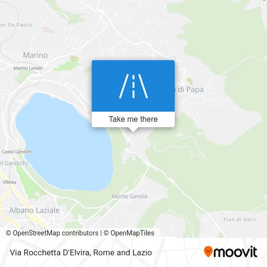 Via Rocchetta D'Elvira map