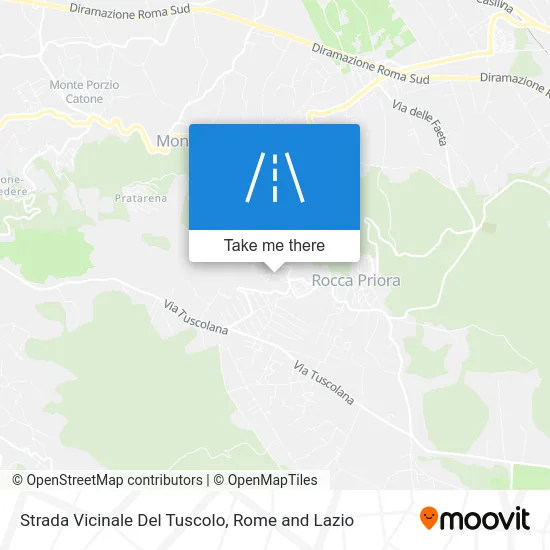 Tuscolo Local Road map