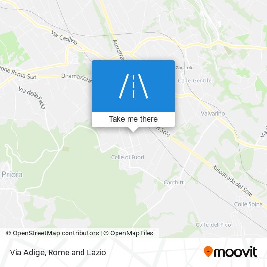 Via Adige map