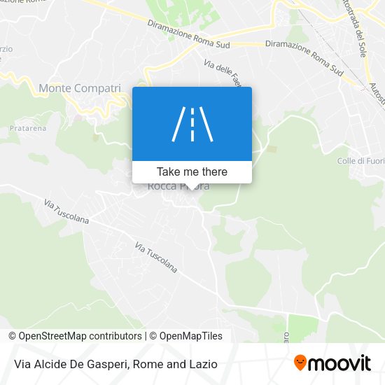 Via Alcide De Gasperi map