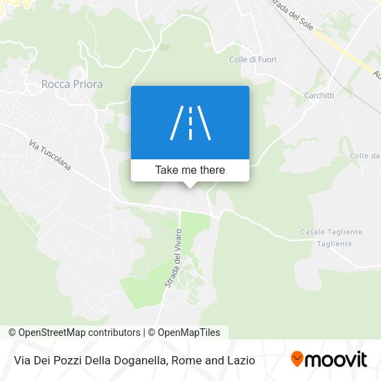 Via Dei Pozzi Della Doganella map
