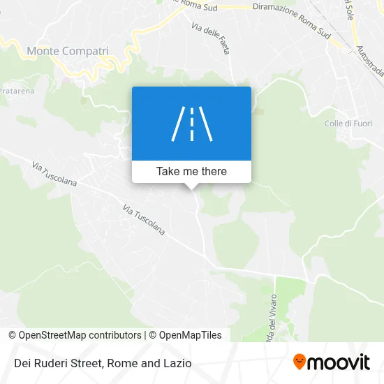 Dei Ruderi Street map