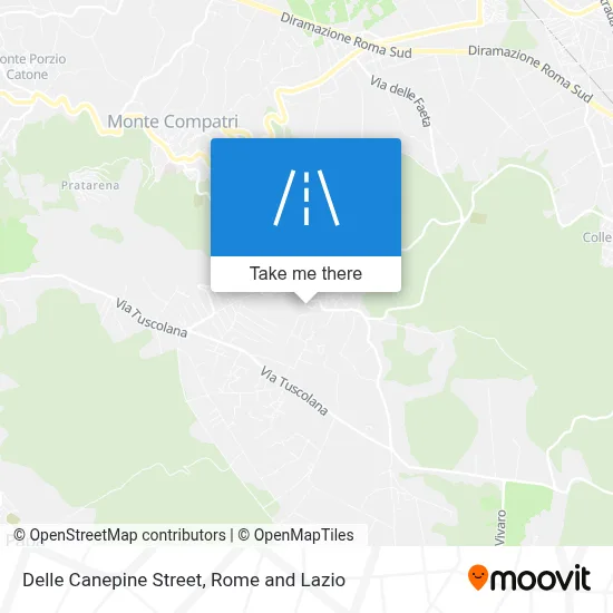 Delle Canepine Street map