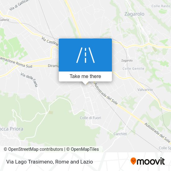 Via Lago Trasimeno map