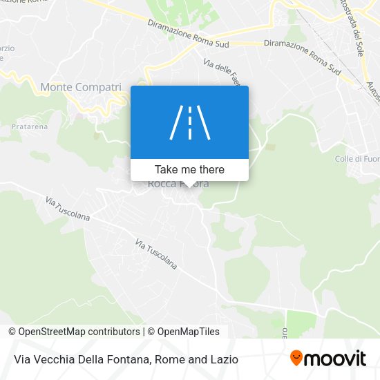 Via Vecchia Della Fontana map