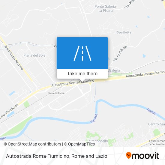 Autostrada Roma-Fiumicino map