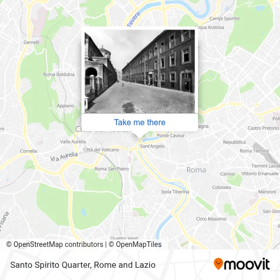 Santo Spirito Quarter map