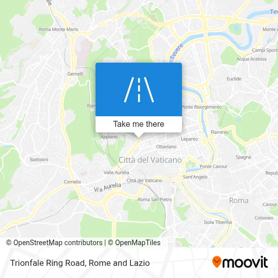 Trionfale Ring Road map