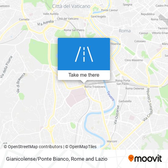 Gianicolense/Ponte Bianco map