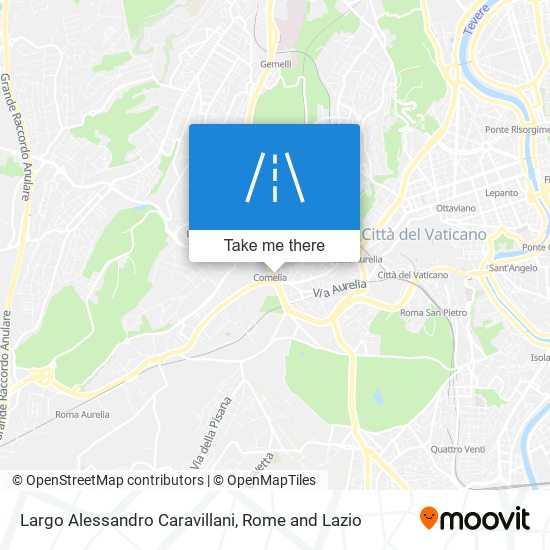 Largo Alessandro Caravillani map