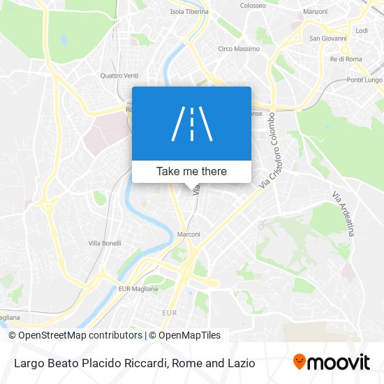 Largo Beato Placido Riccardi map