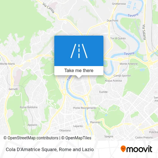 Cola D'Amatrice Square map