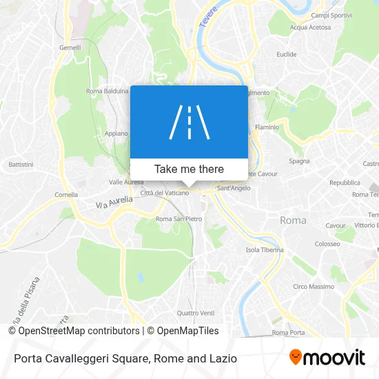 Porta Cavalleggeri Square map