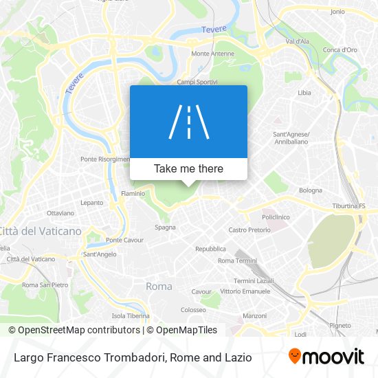 Largo Francesco Trombadori map