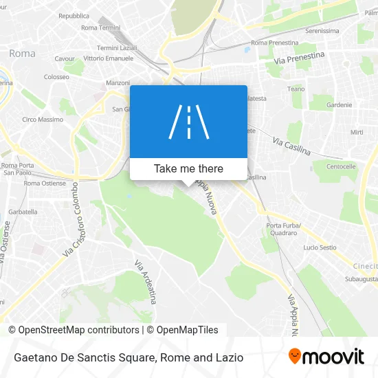 Gaetano De Sanctis Square map