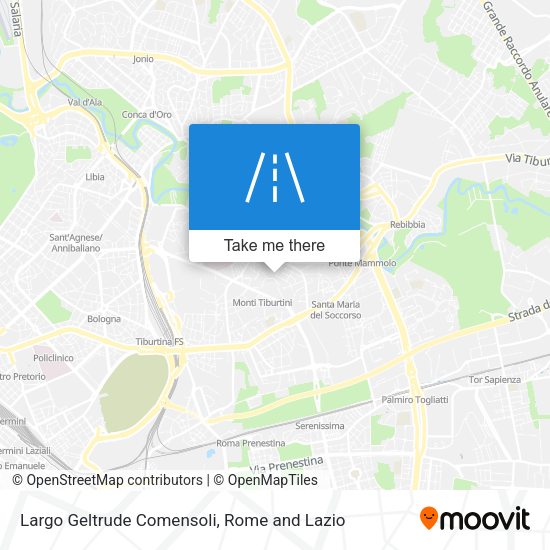 Largo Geltrude Comensoli map