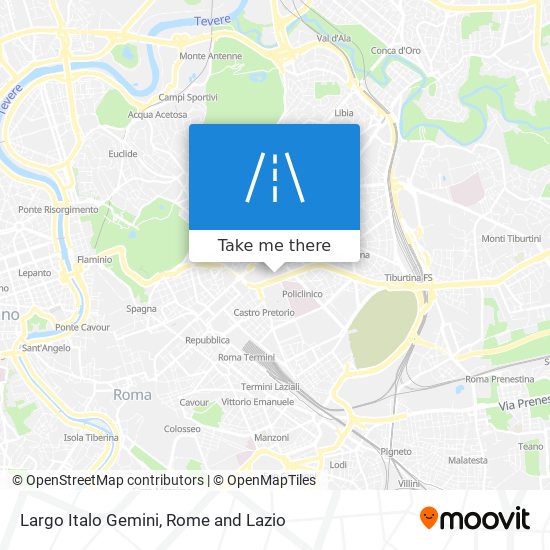 Largo Italo Gemini map
