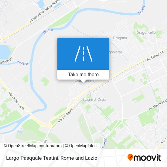 Largo Pasquale Testini map