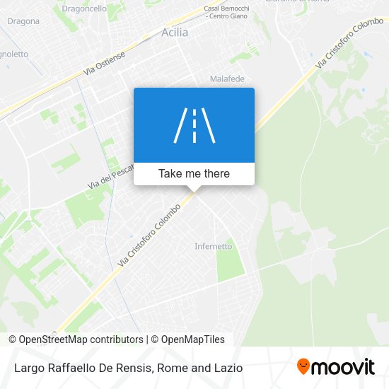 Largo Raffaello De Rensis map