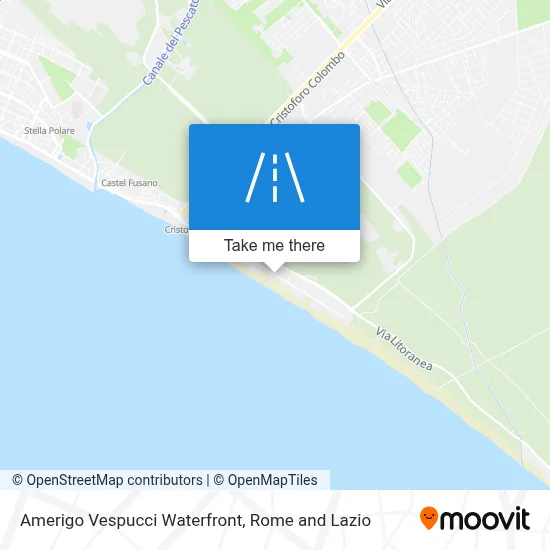 Amerigo Vespucci Waterfront map